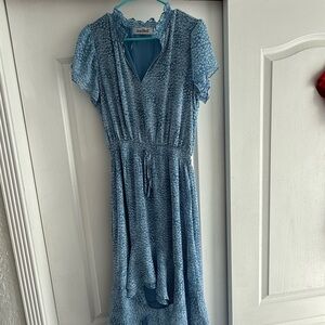 Elegant Blue Women's Dress